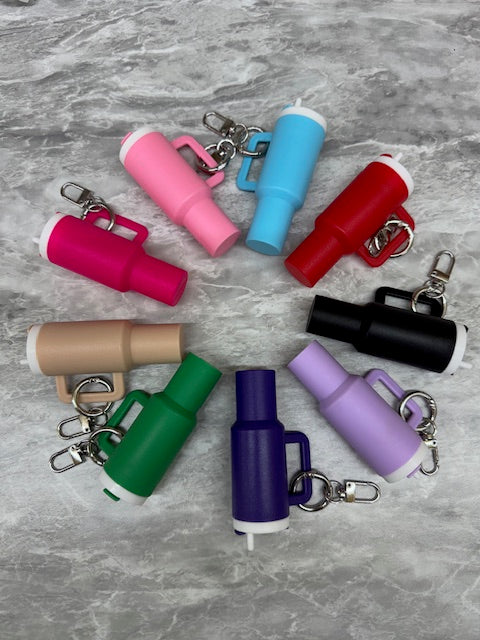 Mini Chapstick Tumbler Keychains