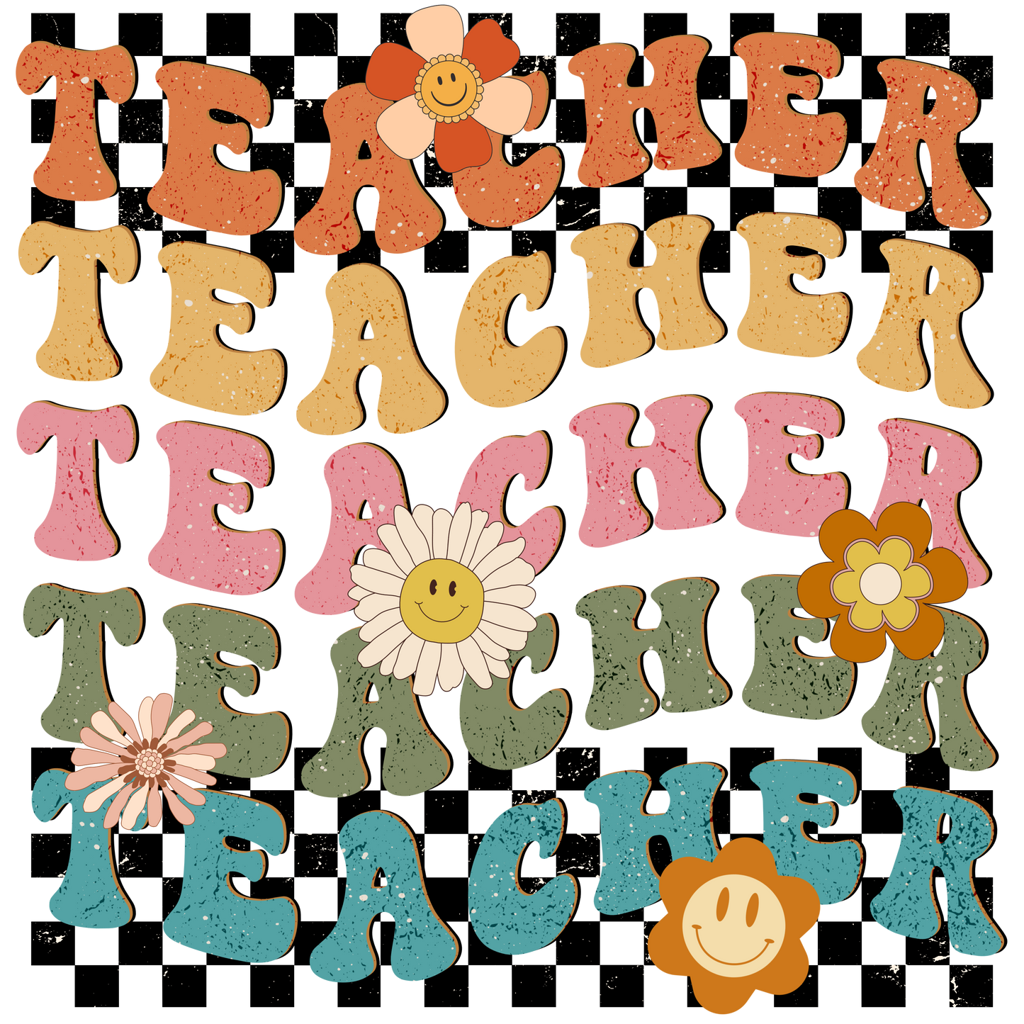 TEACHER RETRO DOODLE