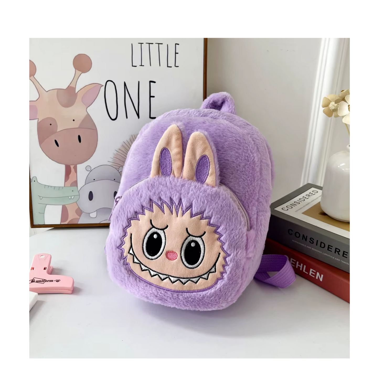 Labubu Plush Backpack for Kids