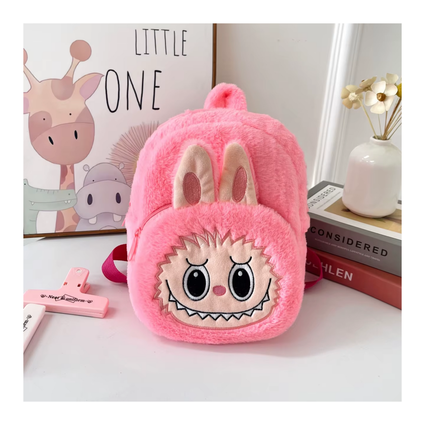 Labubu Plush Backpack for Kids