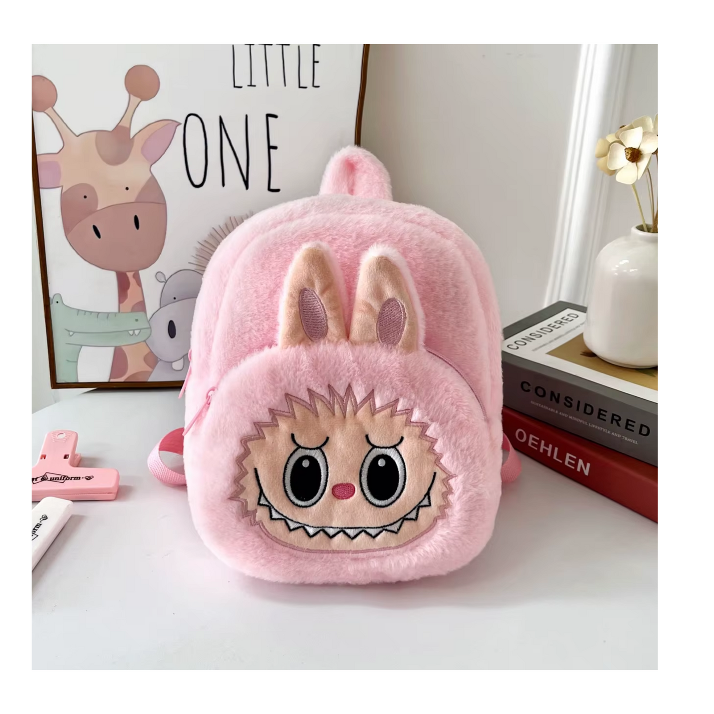 Labubu Plush Backpack for Kids