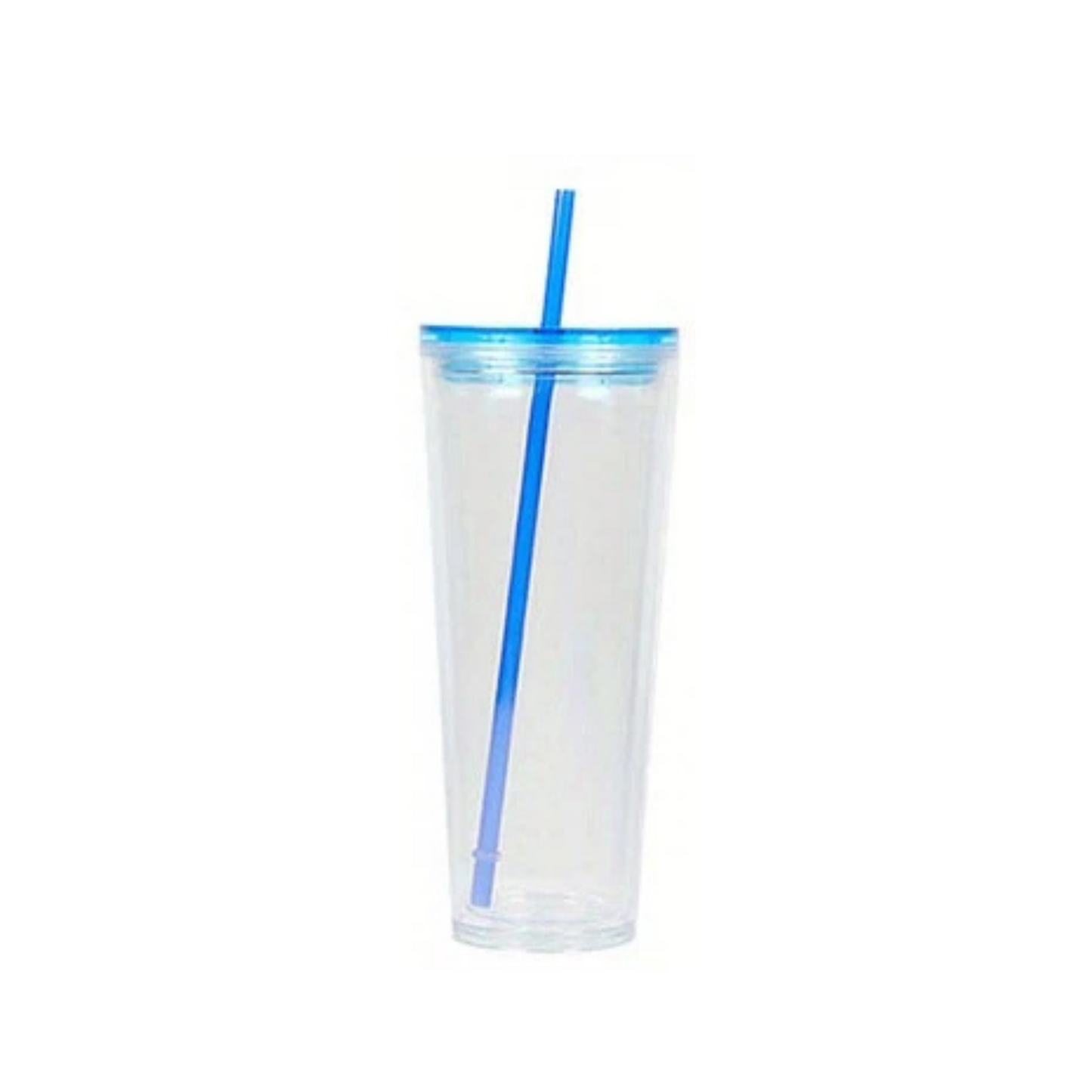 24oz Double Acrylic Clear Snow Globe Cup