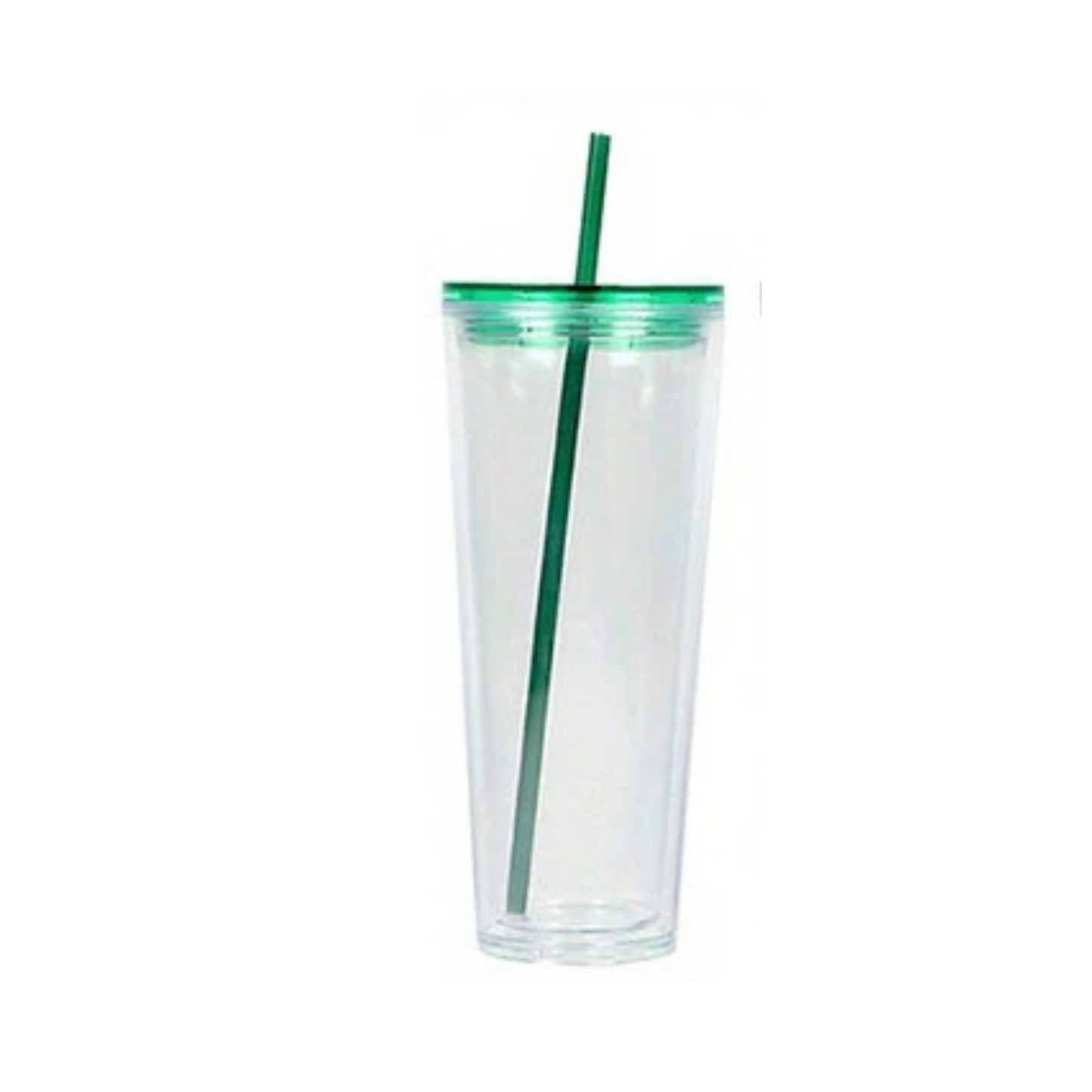 24oz Double Acrylic Clear Snow Globe Cup