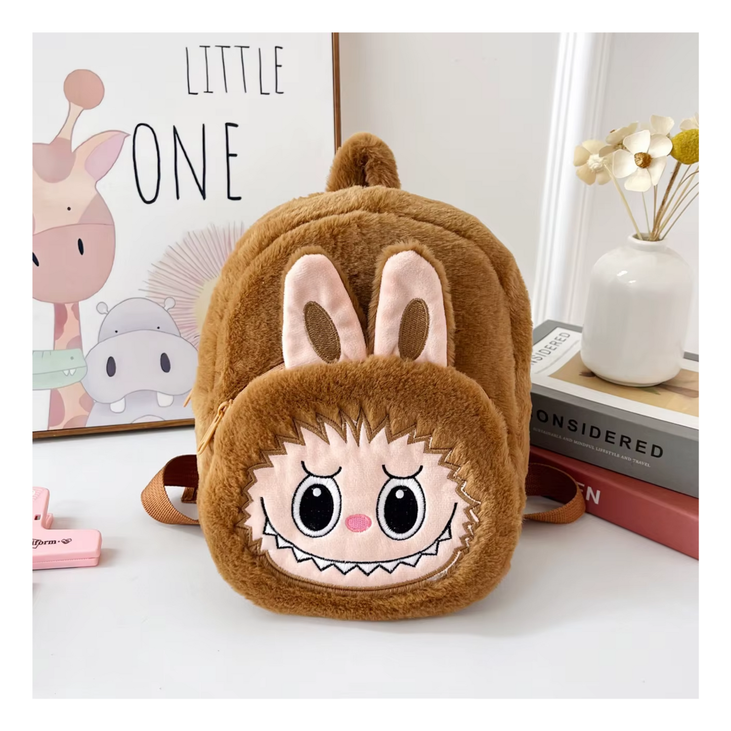 Labubu Plush Backpack for Kids
