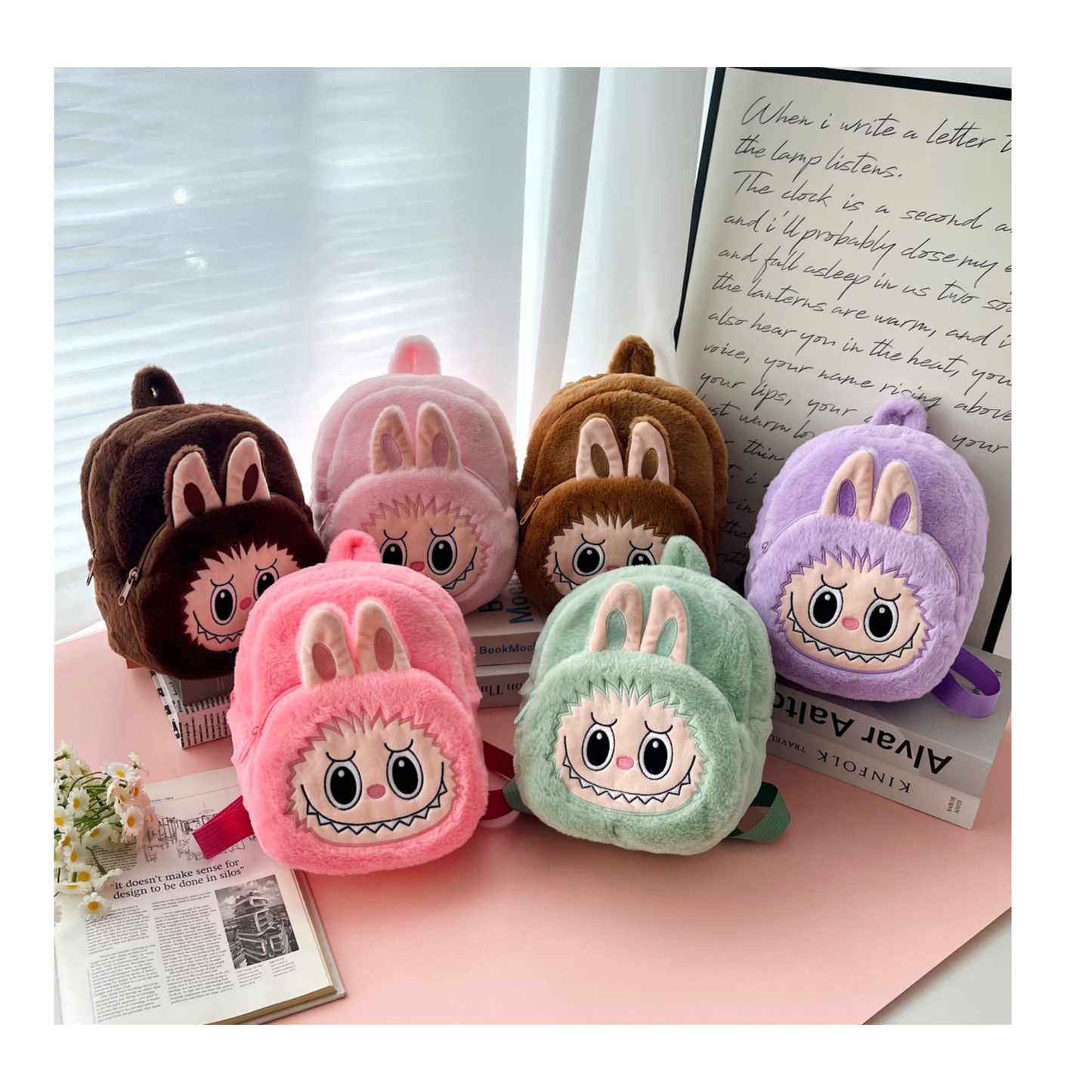 Labubu Plush Backpack for Kids