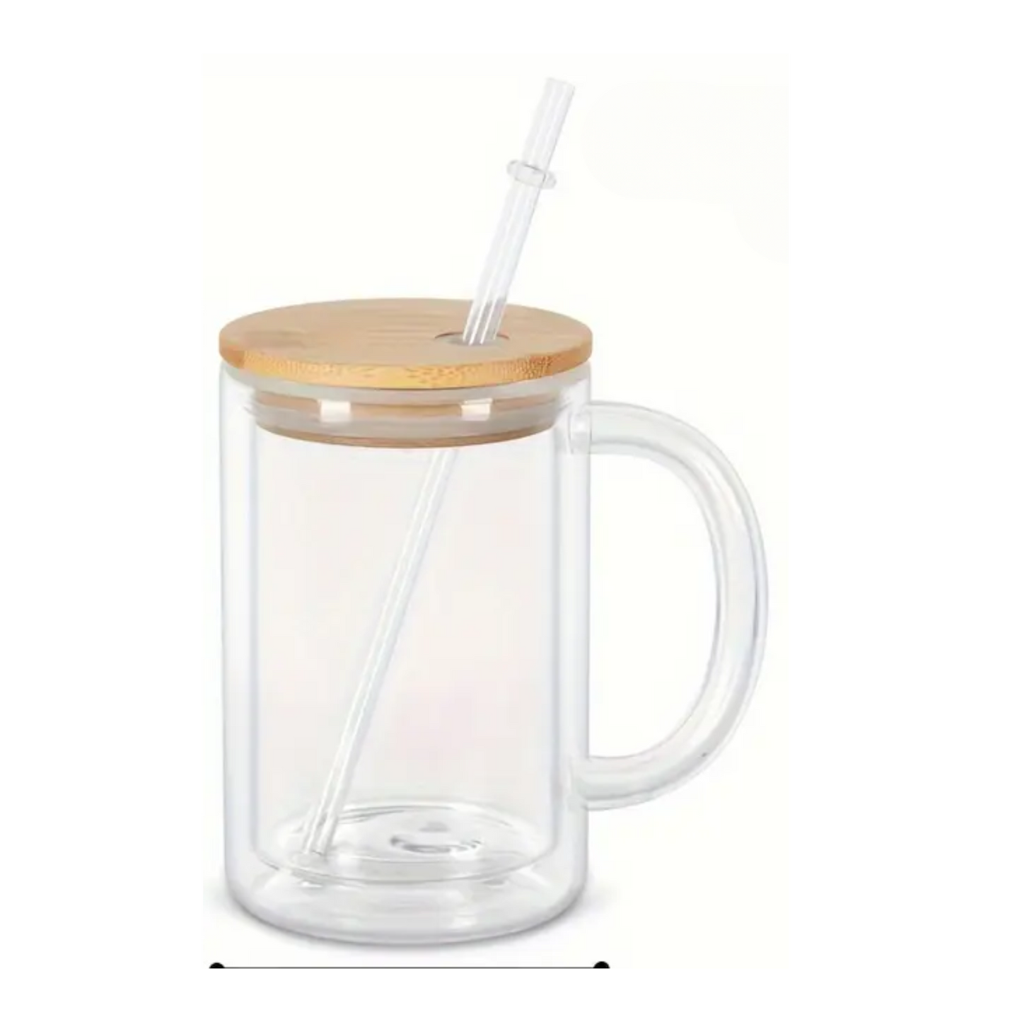 16 Oz Glass Snow Globe Tumbler Mug