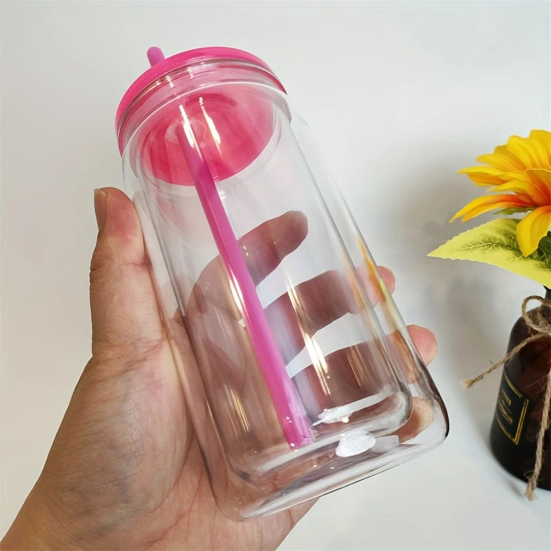 16oz Acrylic Snow Globe Libby Cup