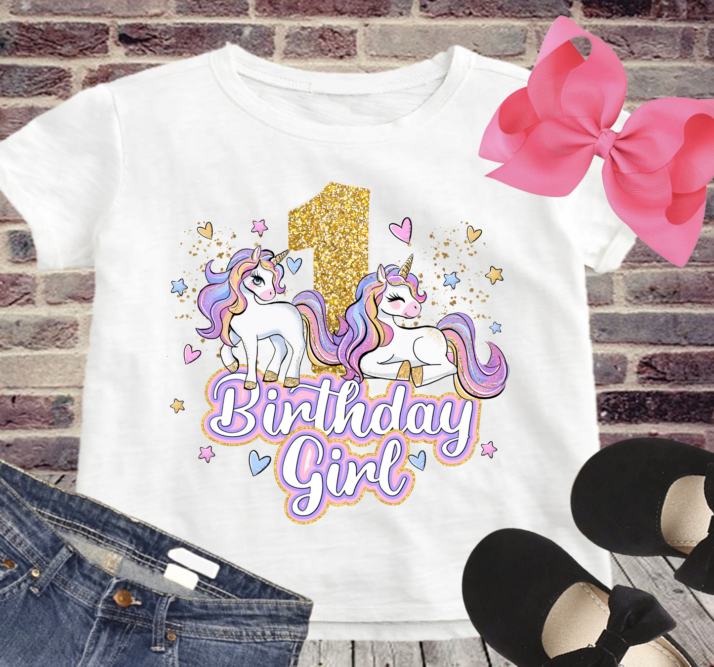 UNICORN ONE BIRTHDAY GIRL