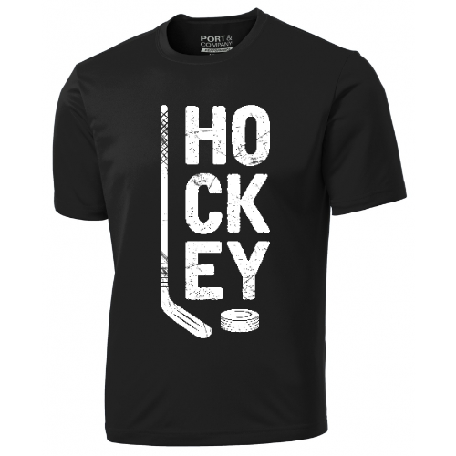 DISTRESSED HOCKEY BLACK