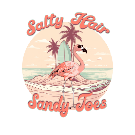 SALTY HAIR SANDY TOES FLAMINGO