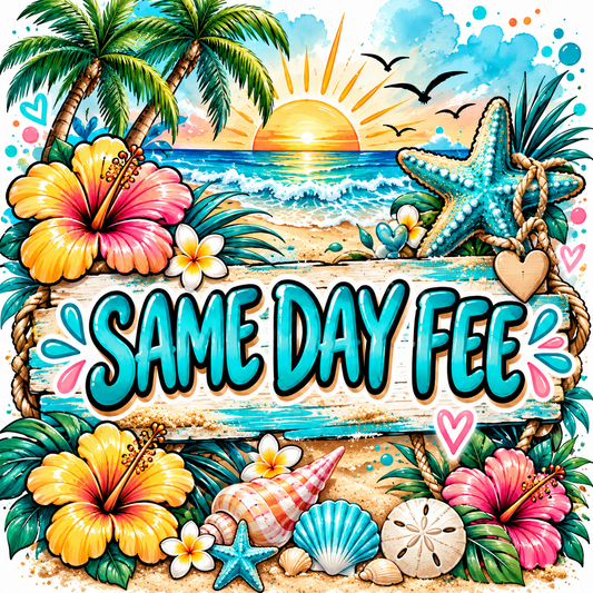 1pm CUTOFF TIME - DTF SAME DAY PICKUP FEE
