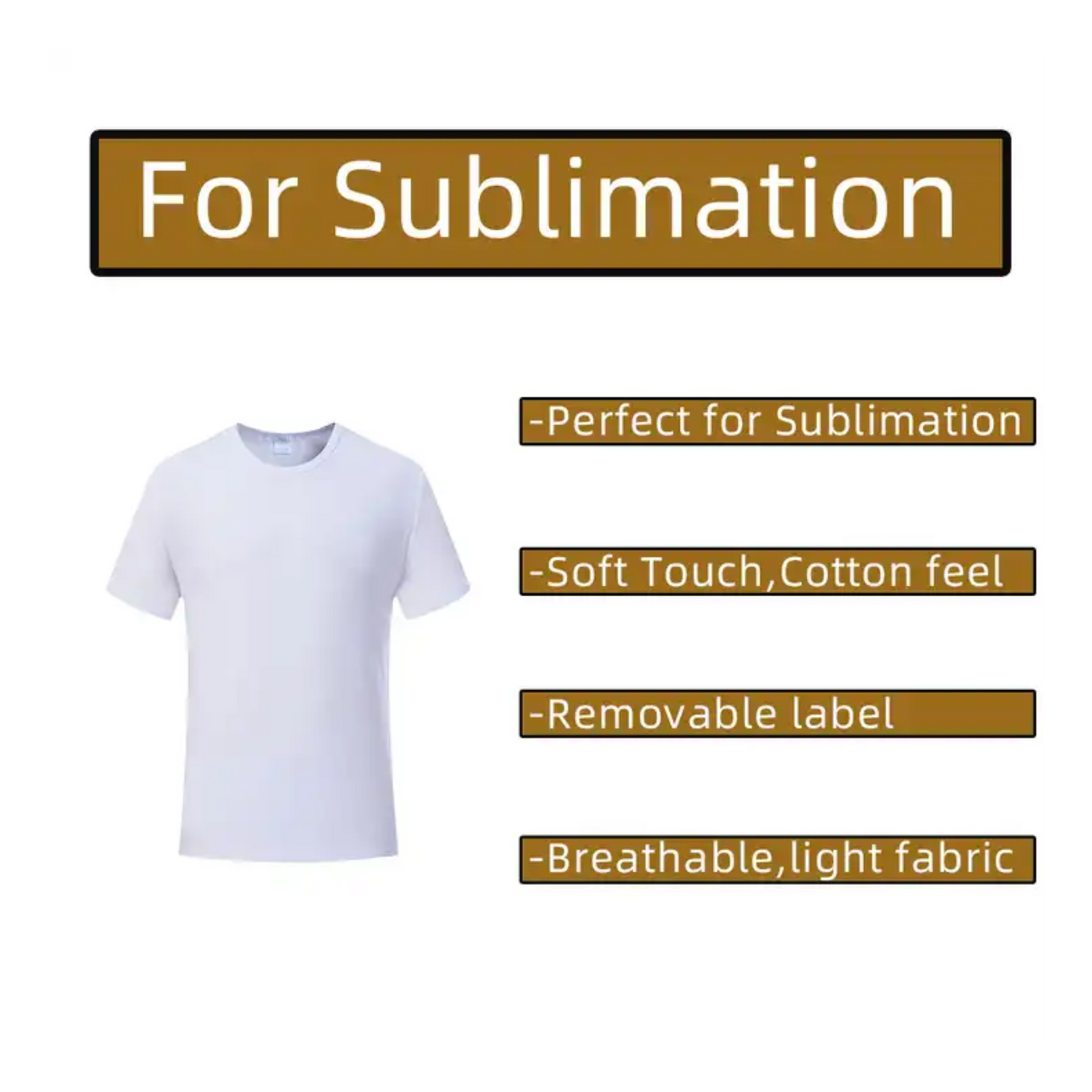 Sublimation Polyester White Shirts (women's)