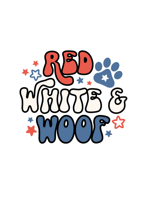 RED, WHITE AND WOOF