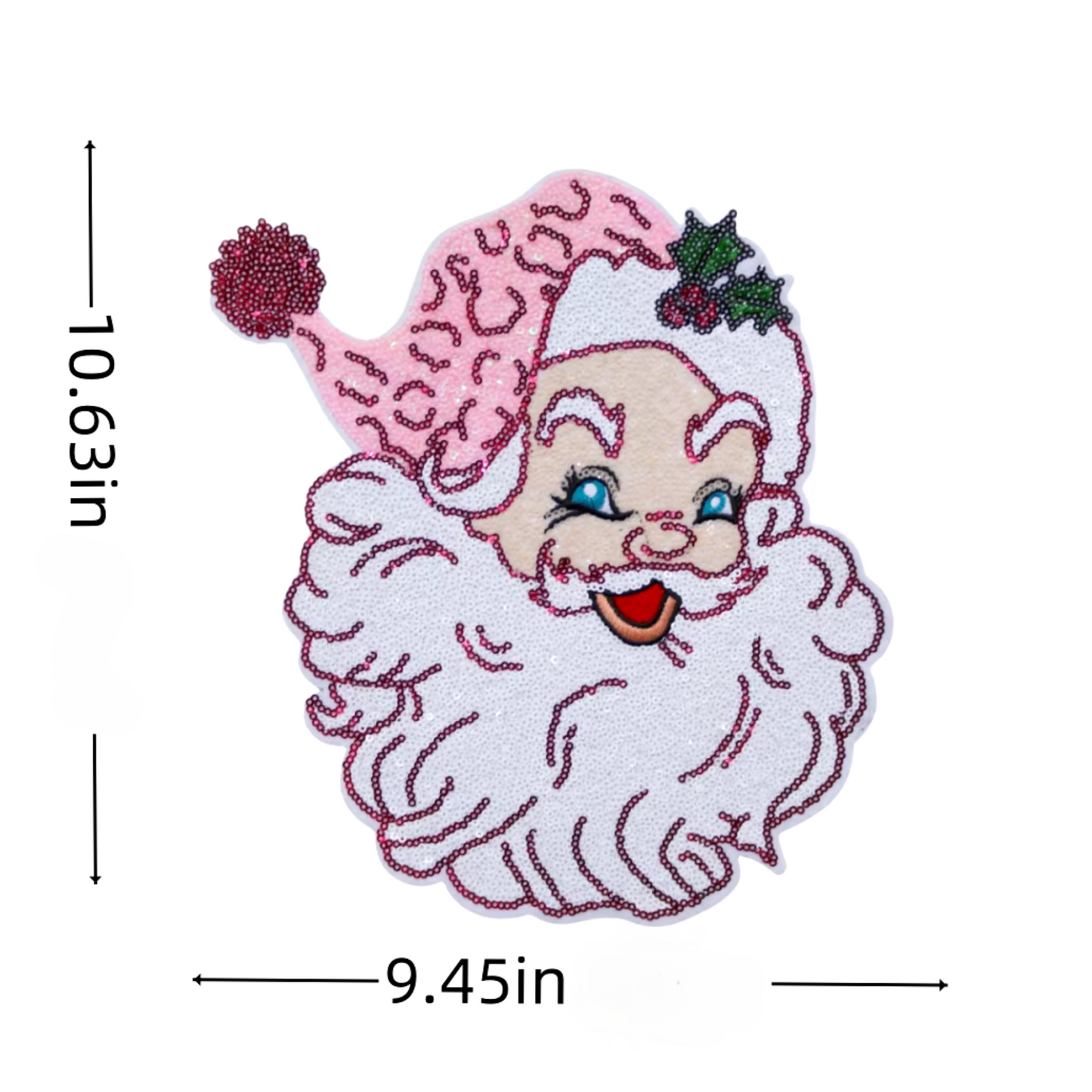 SANTA SEQUIN PATCH