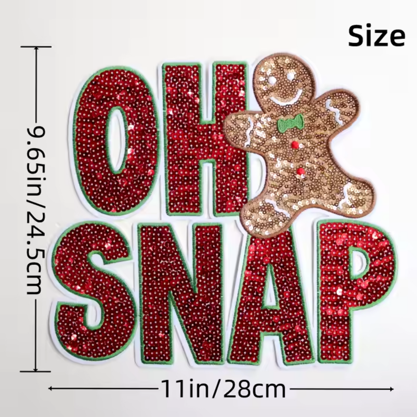 OH SNAP SEQUIN PATCH