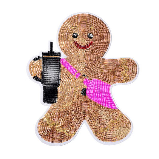 GINGERBREAD SEQUIN PATCH
