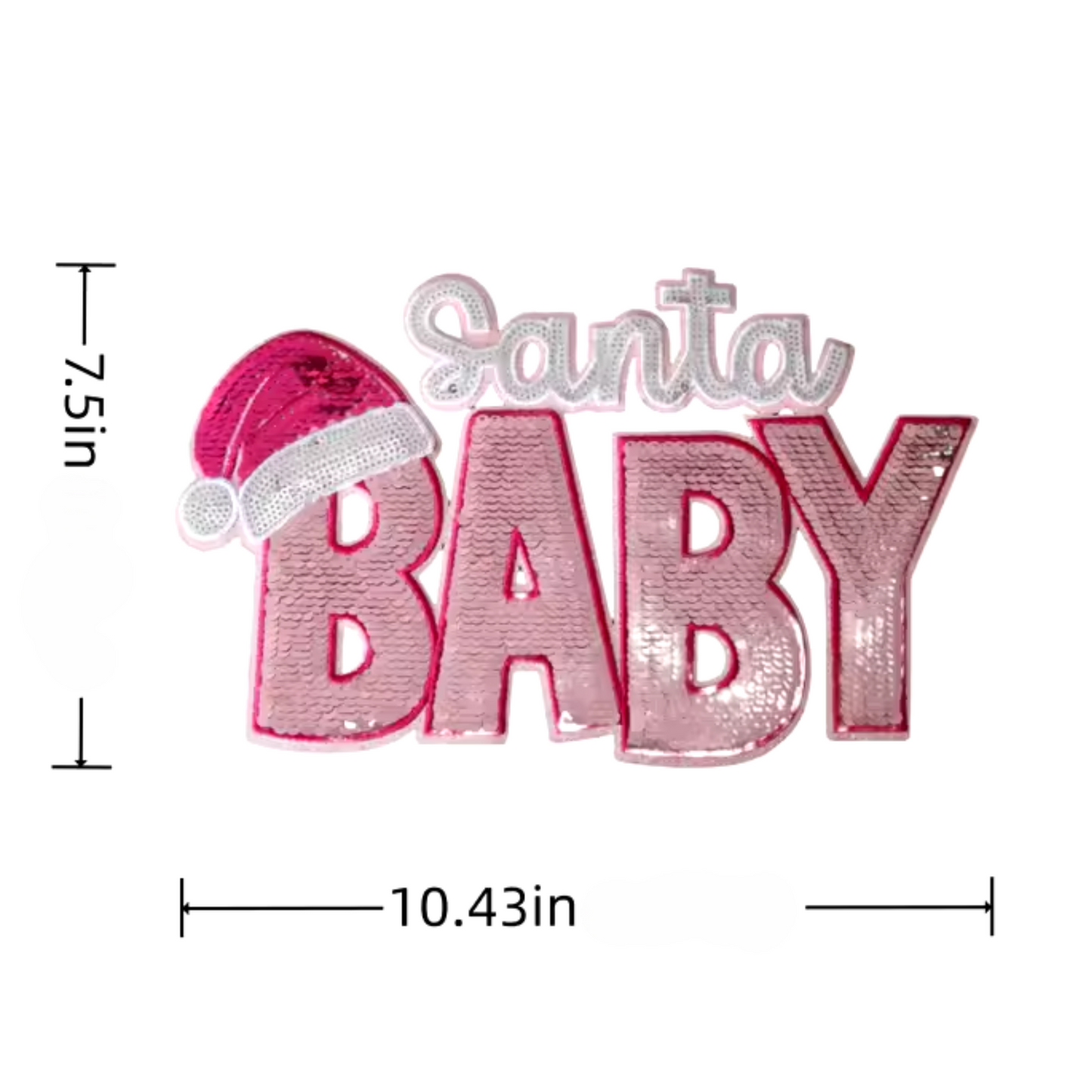 SANTA BABY SEQUIN PATCH