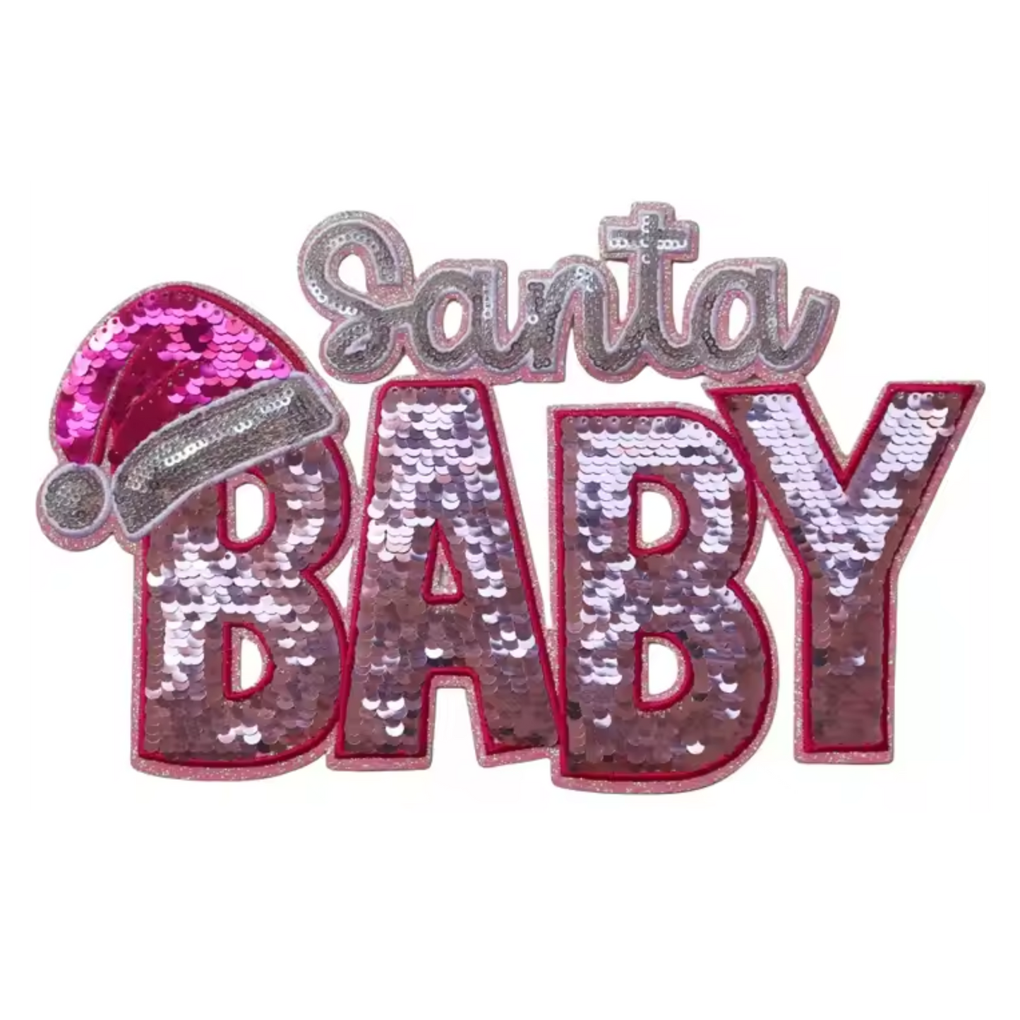 SANTA BABY SEQUIN PATCH