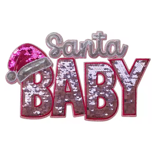 SANTA BABY SEQUIN PATCH